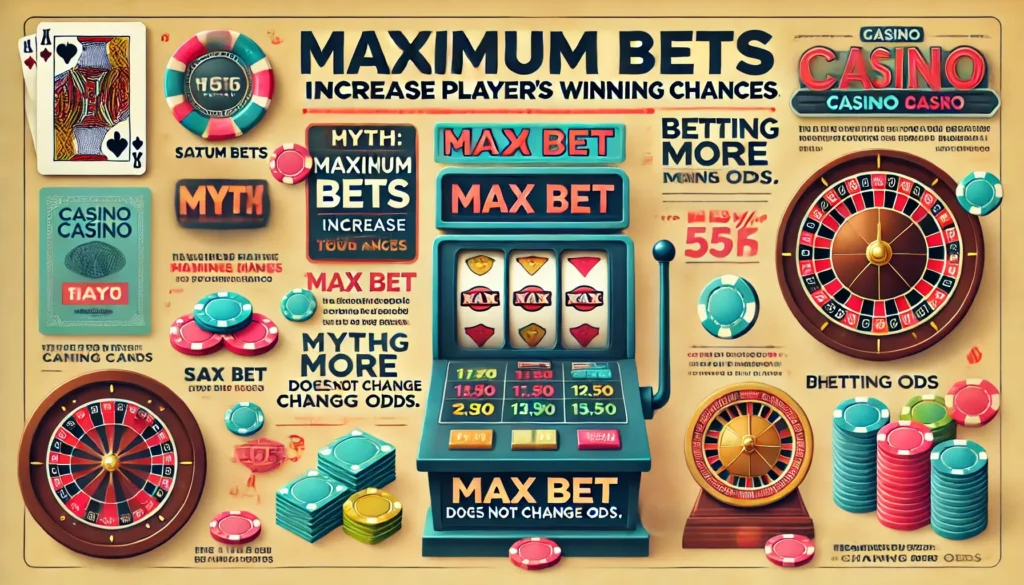 Myth 2: Maximum bets increase players' winning chances