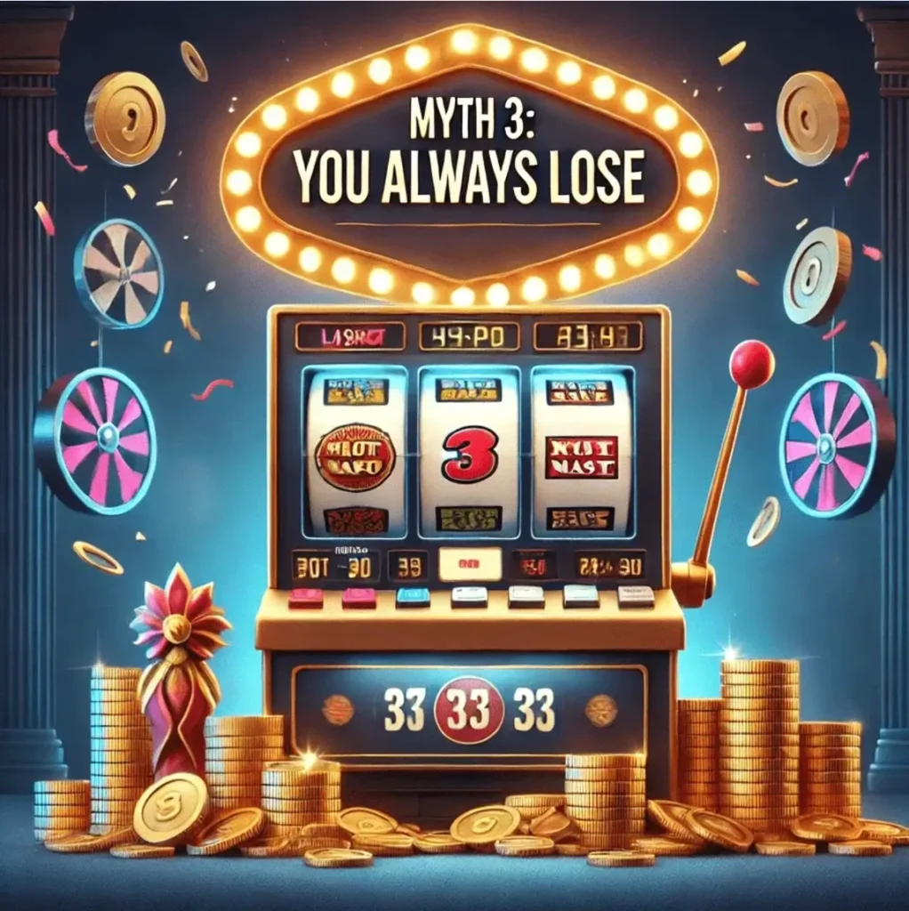 Myth 3: You always lose in slots