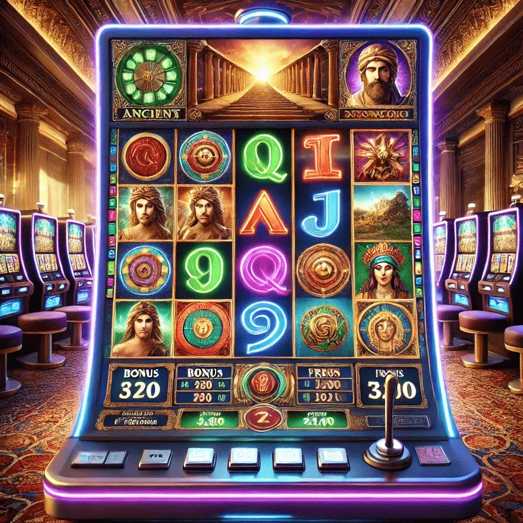 Video slot with ancient theme