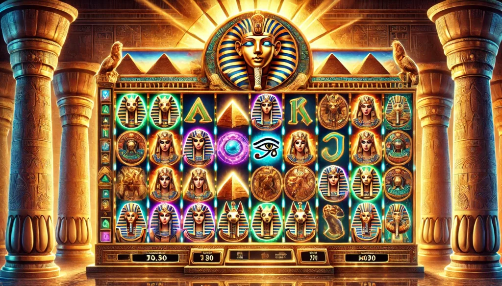 Slot machine with Ancient Egypt theme